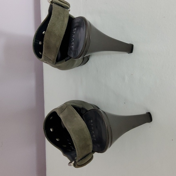 Stuart Weizmann Peep Toe High Heels Size 8 M - Picture 3 of 9